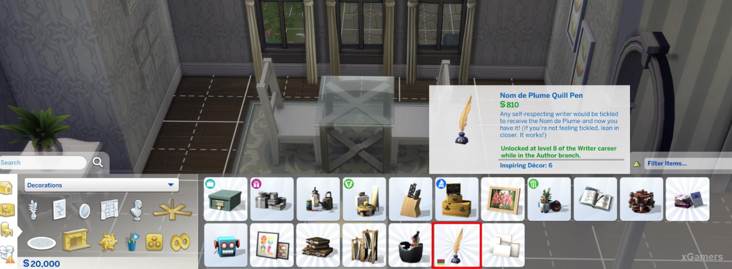 Using this code allows you to use career objects - The Sims 4