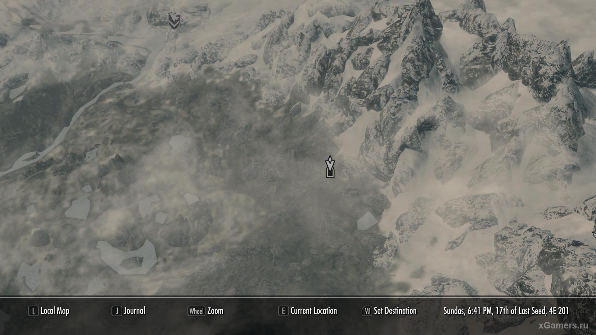 Quest - Skyrim Revealing Unseen on the map