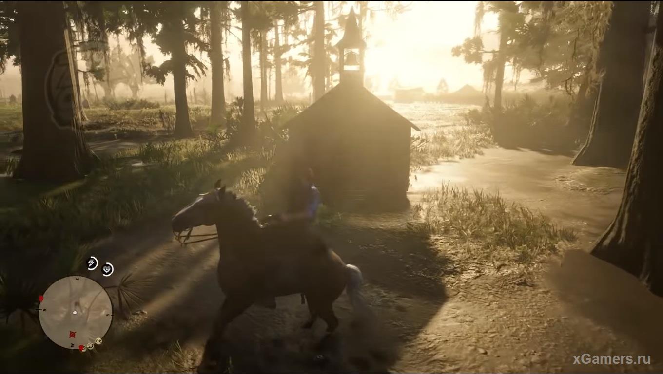Rare house like a hobbit hole in the game RDR2