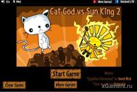 Cat God vs Sun King 2 - flash game online free