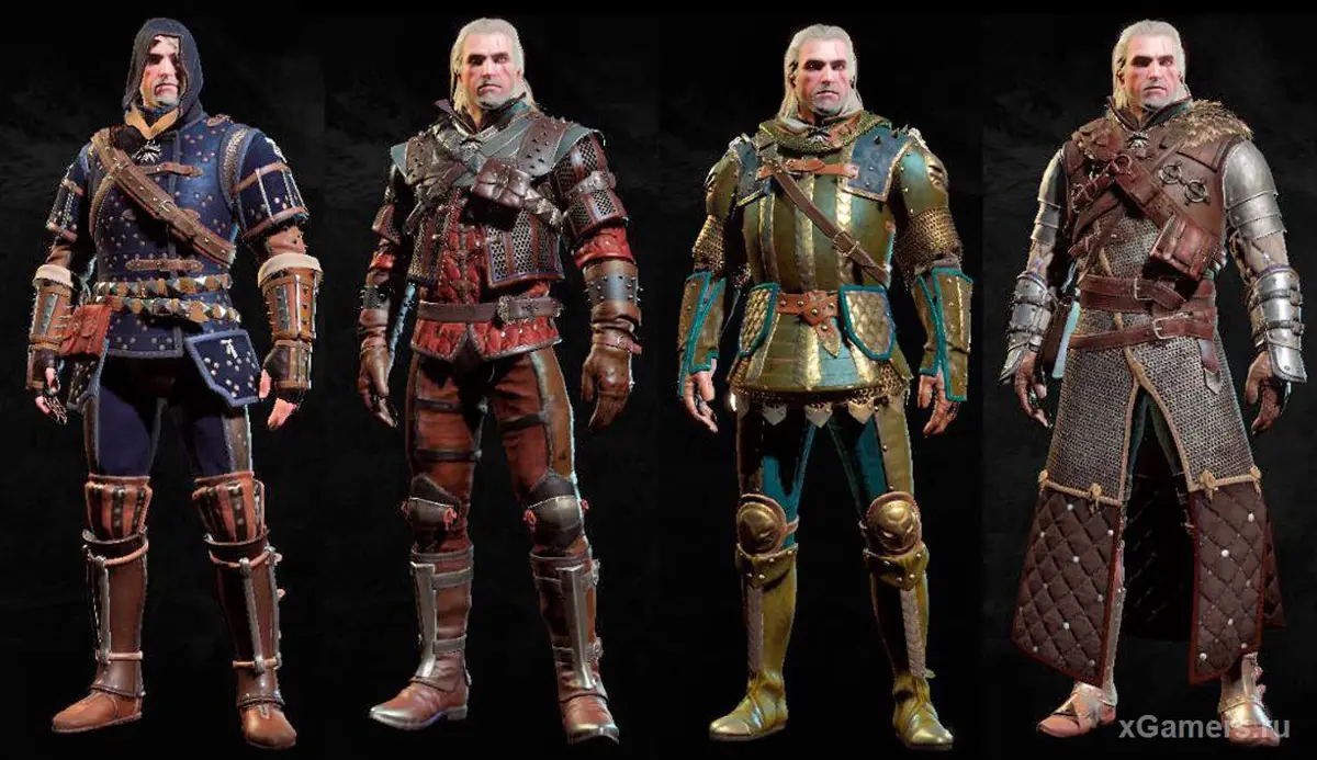 Witcher 3 Grandmaster Armor of Schools (Cat, Wolf, Griffin, Bear)