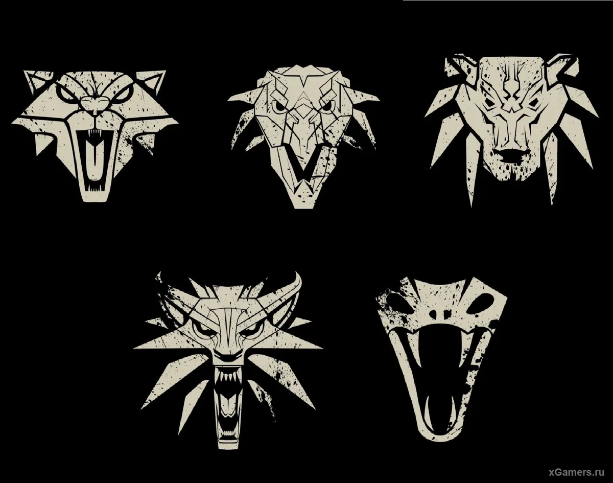 Witcher 3 School Armor (Cat, Griffin, Bear, Wolf, Snakes, Manticore)