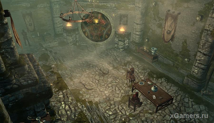 Hall of the Dark Brotherhood in Skyrim