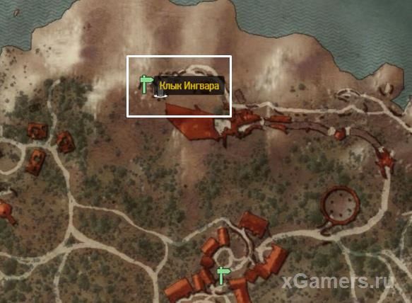 Location on Map - Igni the second in the location (Skellige)