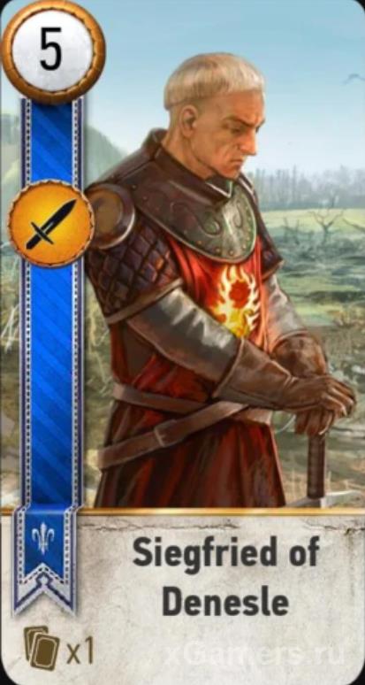 Siegfried of Denesle - Gwent Cards