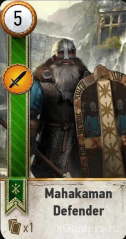 Witcher card - Mahakaman Defender