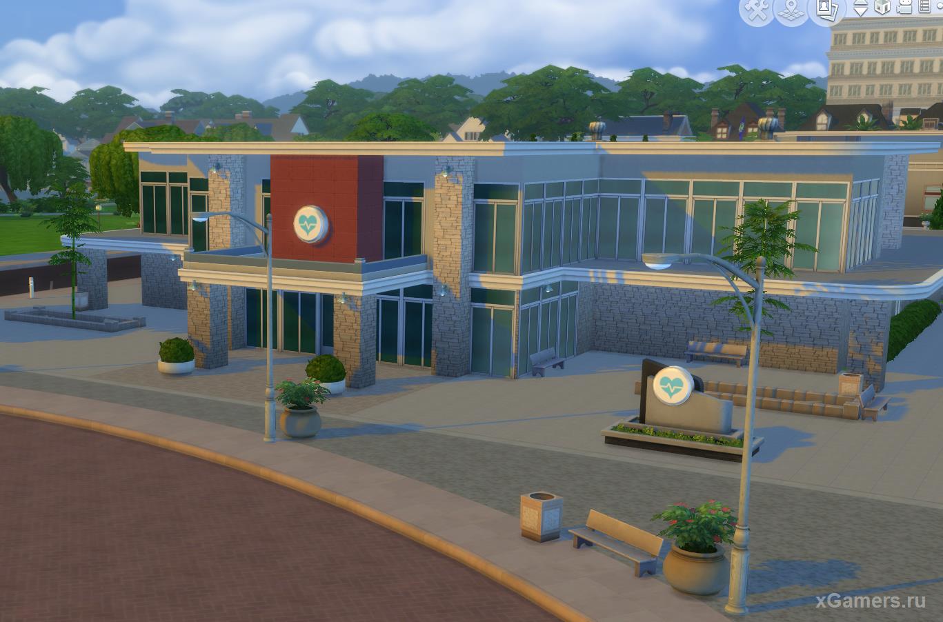 Main  Hospital building- Sims 4