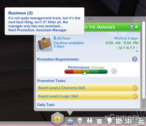Assistant to the Manager - 25$ per hour - Sims 4