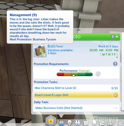 SEO - Sims Business Career - full details