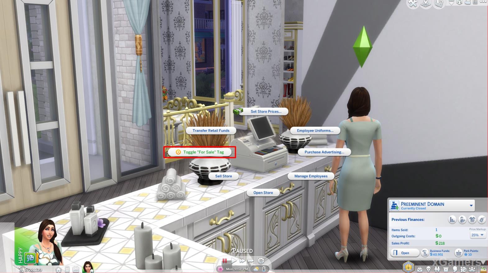 The Sims 4: Business Career: My Shop