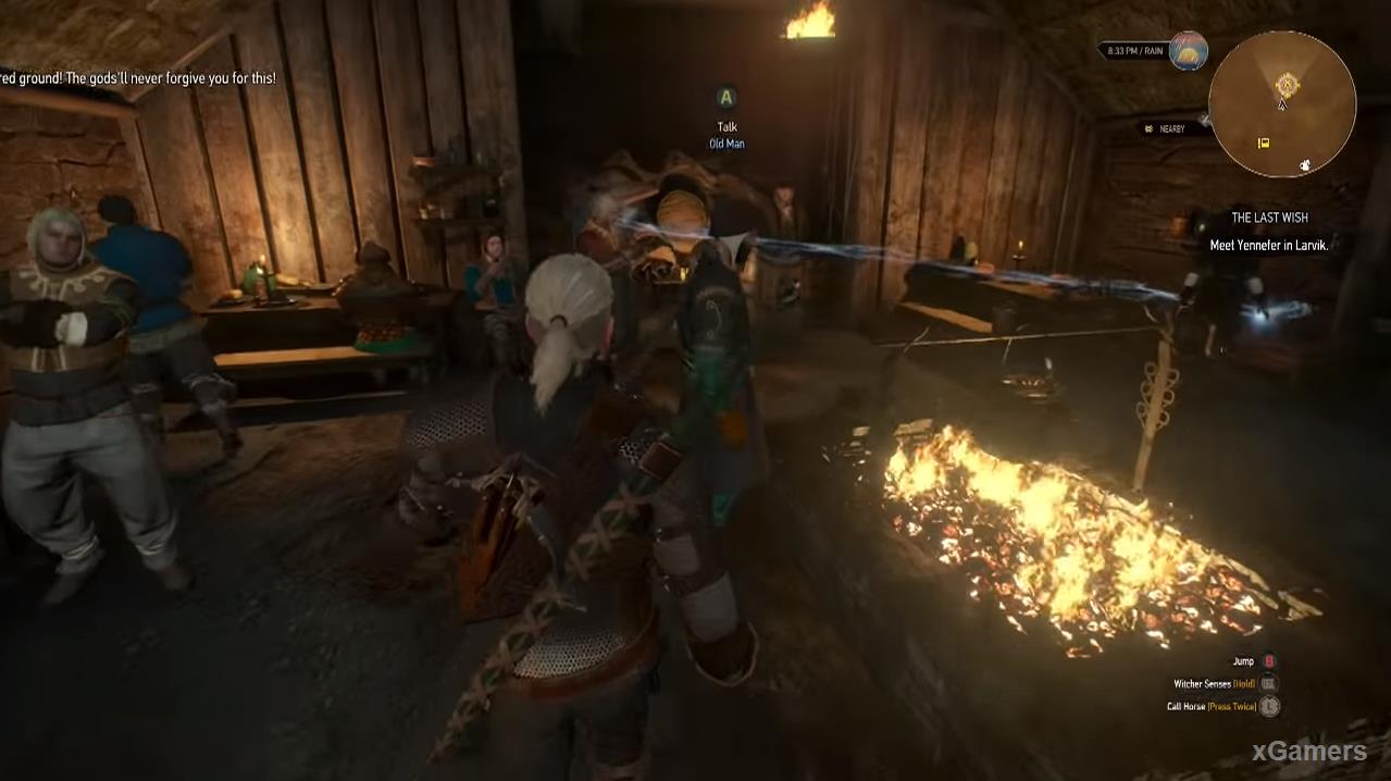 Witcher 3 - Last Wish: The usual skirmish between the sorcerer and the commoner