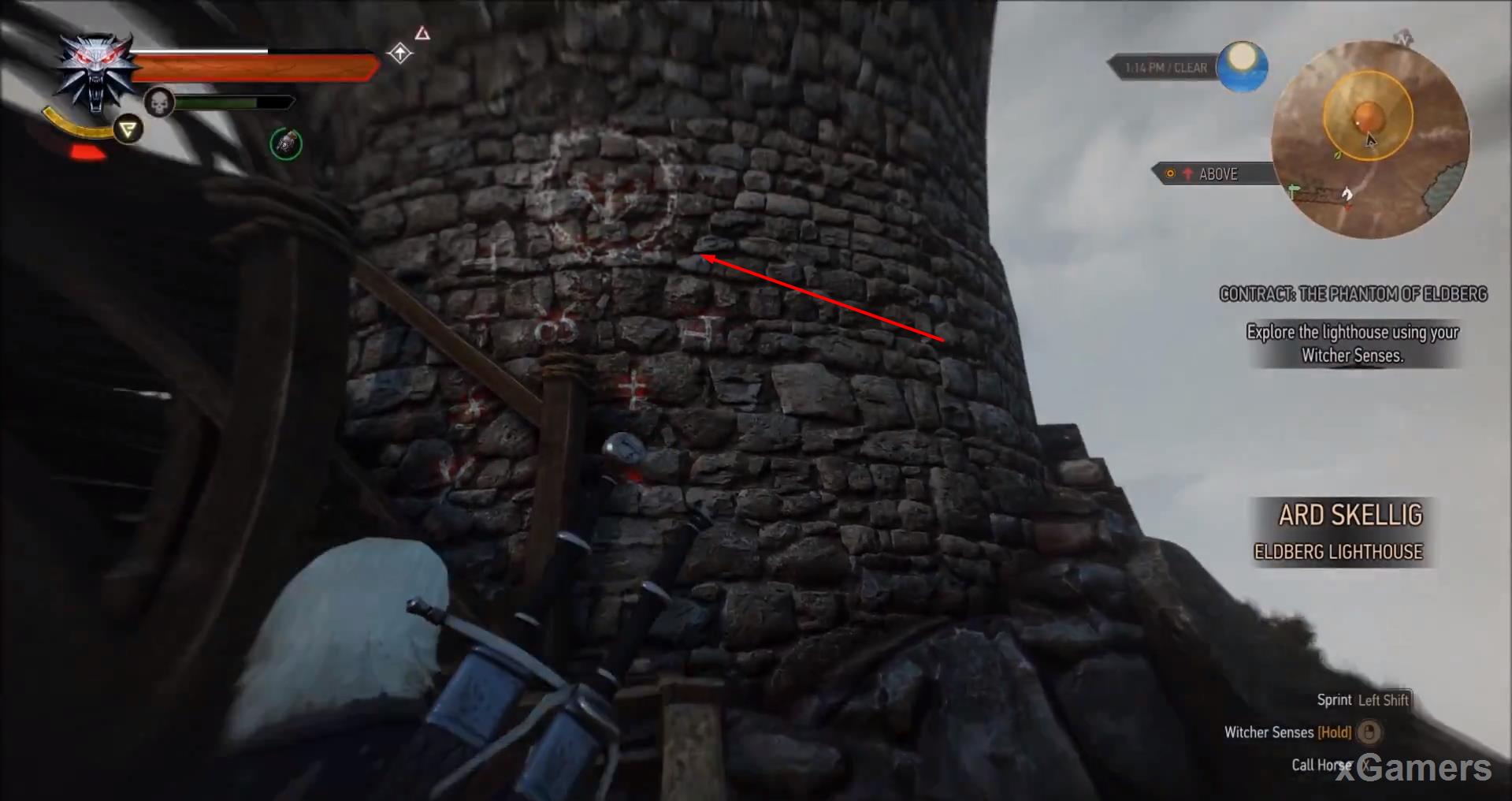 Geralt discovered symbol, writings directly indicate that the unusual Ghost