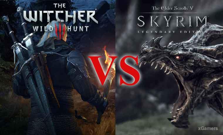 Skyrim vs Witcher 3 | Comparison of the Best Games | xGamers
