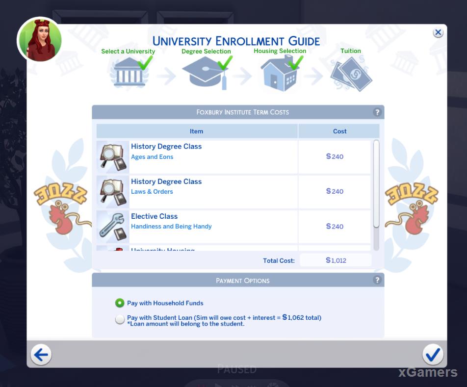University Enrollment Guide - the Sims 4 