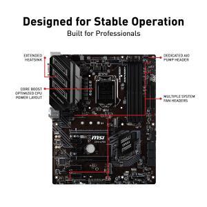 Motherboard (MSI Z390-A) - Designed for Stable Operation
