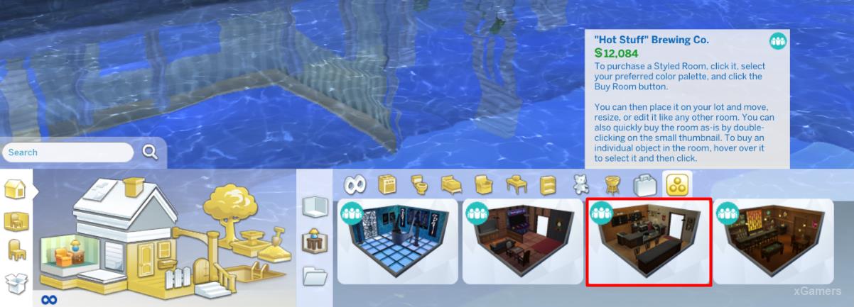Special ready-made rooms in The Sims 4: Get Together