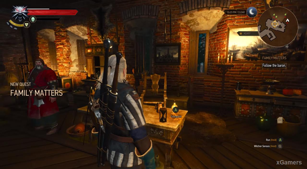 Geralt - start quest: Family matters