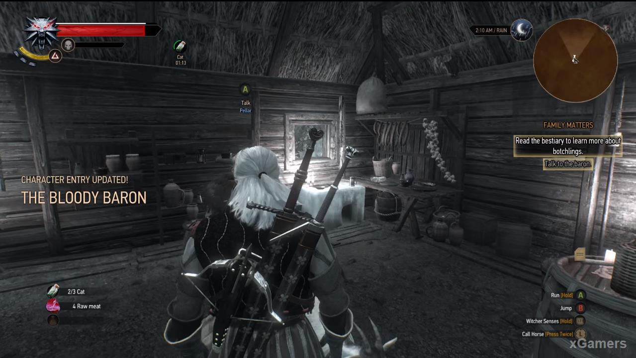Geralt return to Bloody Baron 
