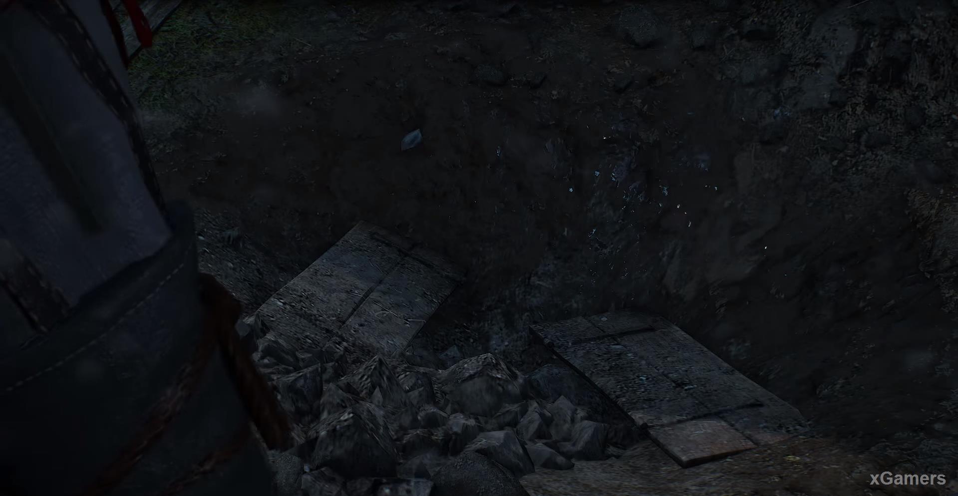 Geralt and the Baron find grave empty 