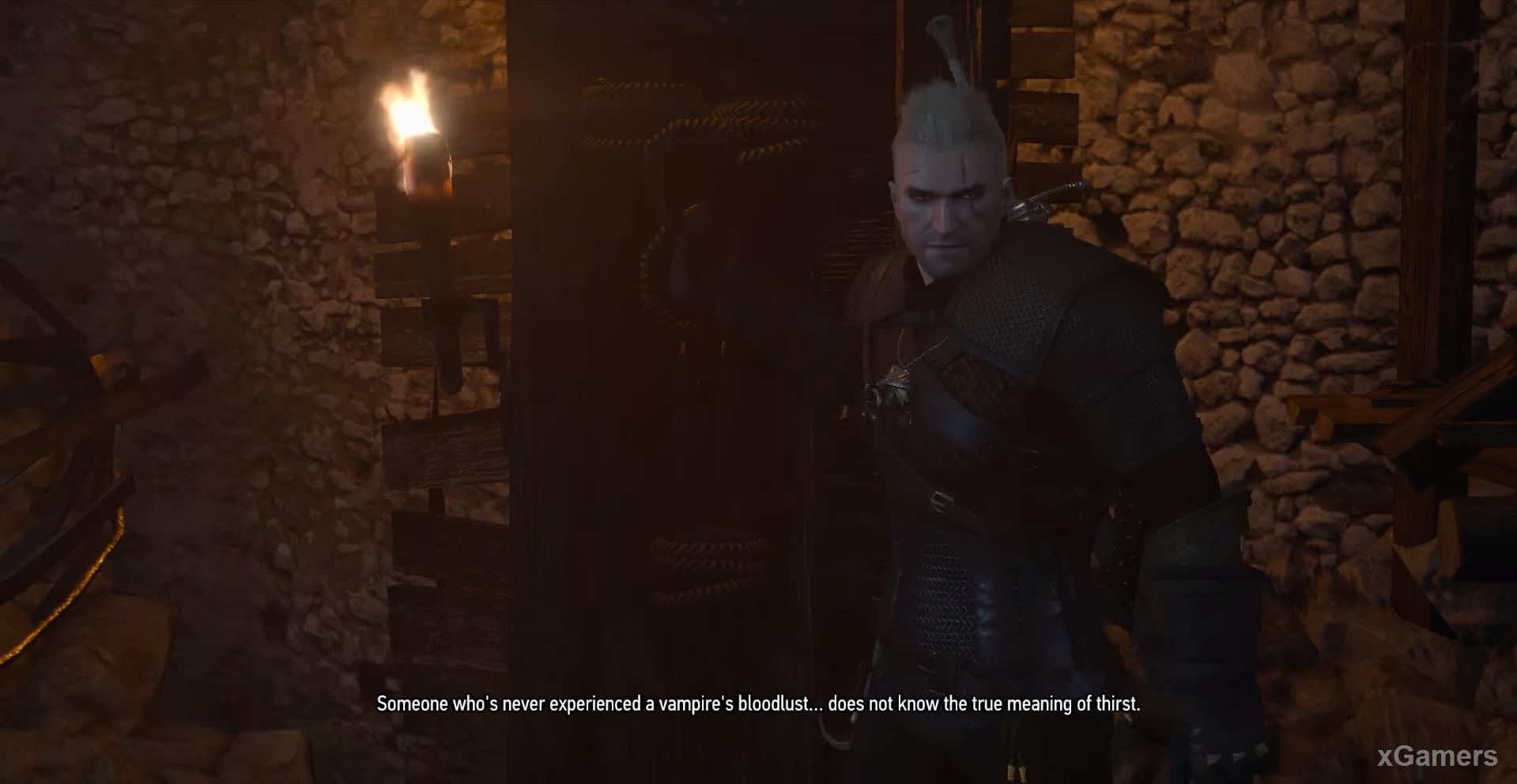 Fight Geralt with Necrophages