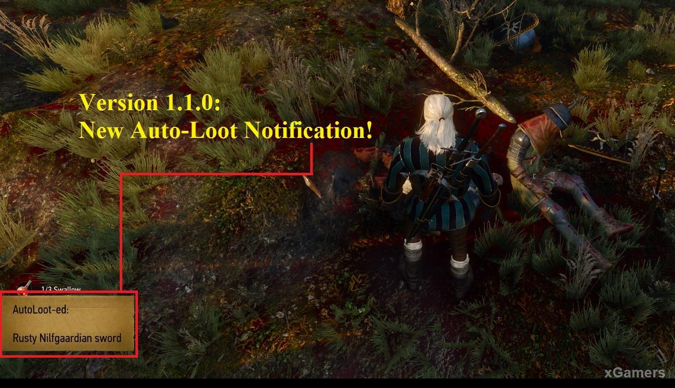 Mod: AutoLoot - allows you to collect everything that can be found nearby