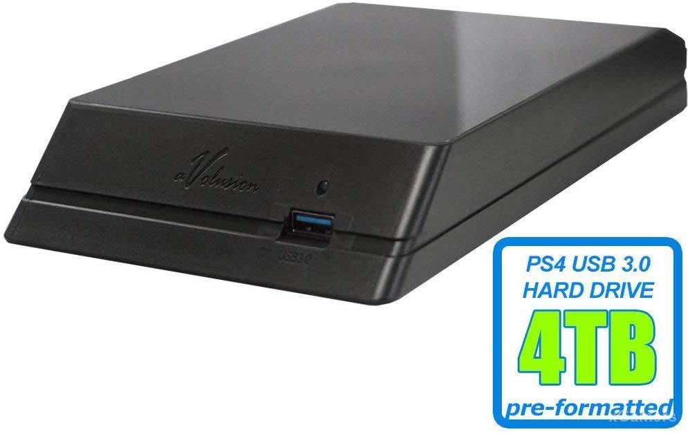 Avolusion HDDGear 4TB (4000GB) 7200RPM 64MB Cache USB 3.0 External PS4 Gaming Hard Drive