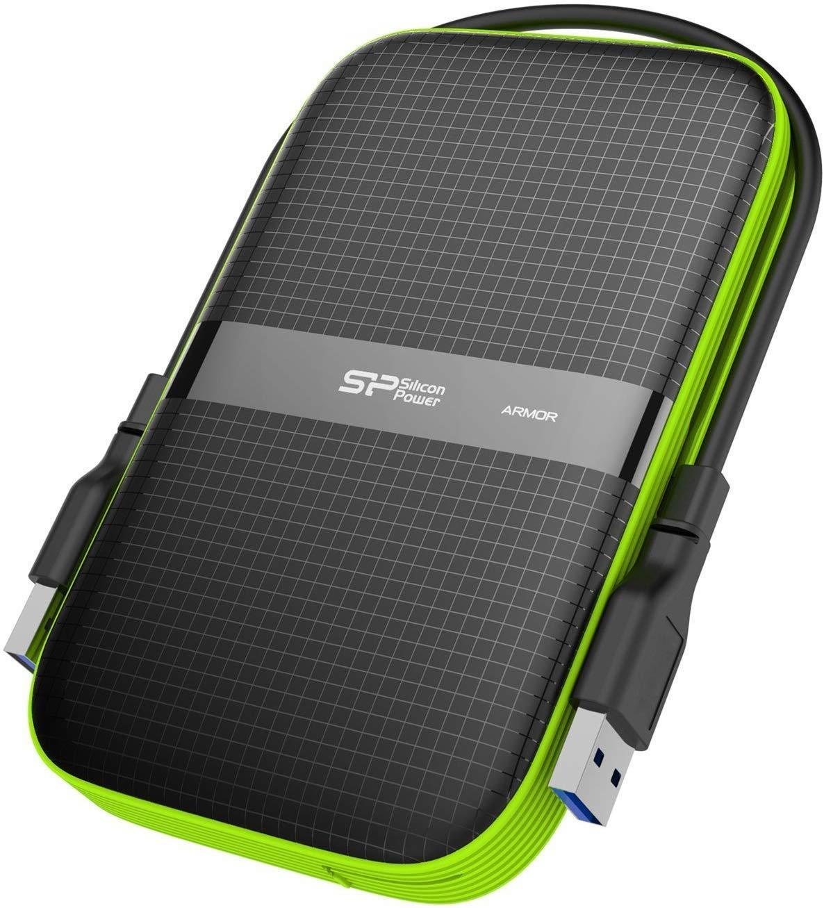 Silicon Power 2TB Rugged Portable External Hard Drive Armor A60, Shockproof USB 3.0 for PC, Mac, Xbox and PS4