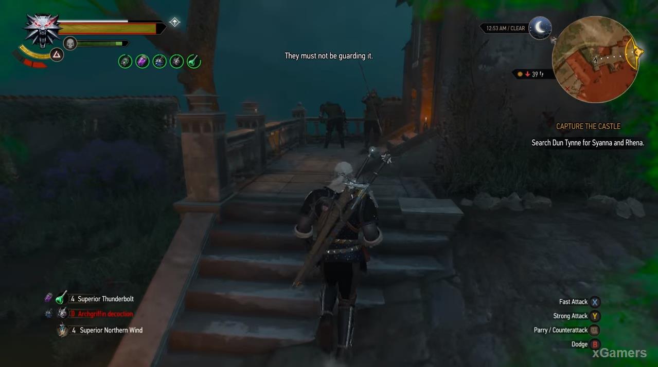 Geralt in quest: Capture the Castle