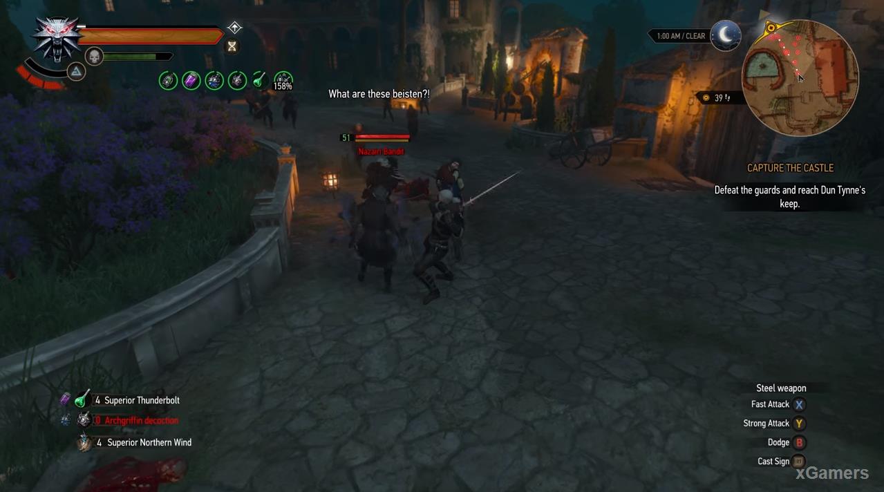 Geralt can only follow and silently watch as the vampires deal with already enemies
