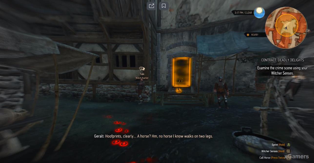 The only thing that remains for the Witcher is to proceed to the place where the dead were found