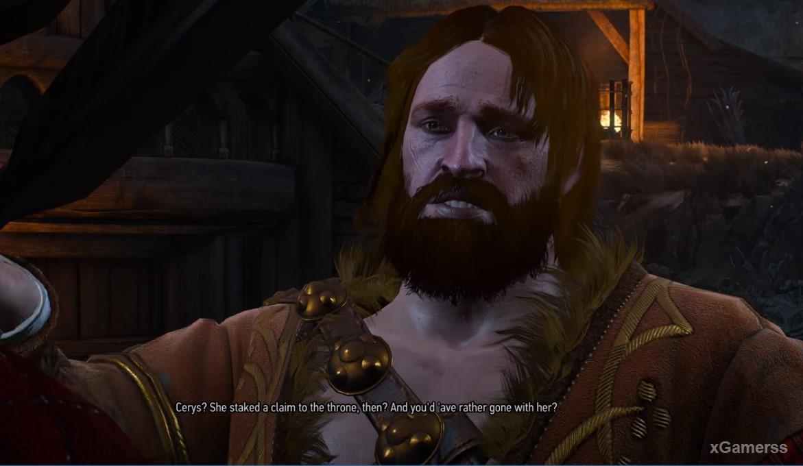 Geralt a conversation will begin with the possible ruler of the Islands.