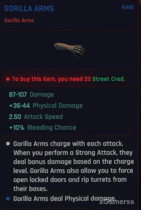 Rare Gorilla Arms
