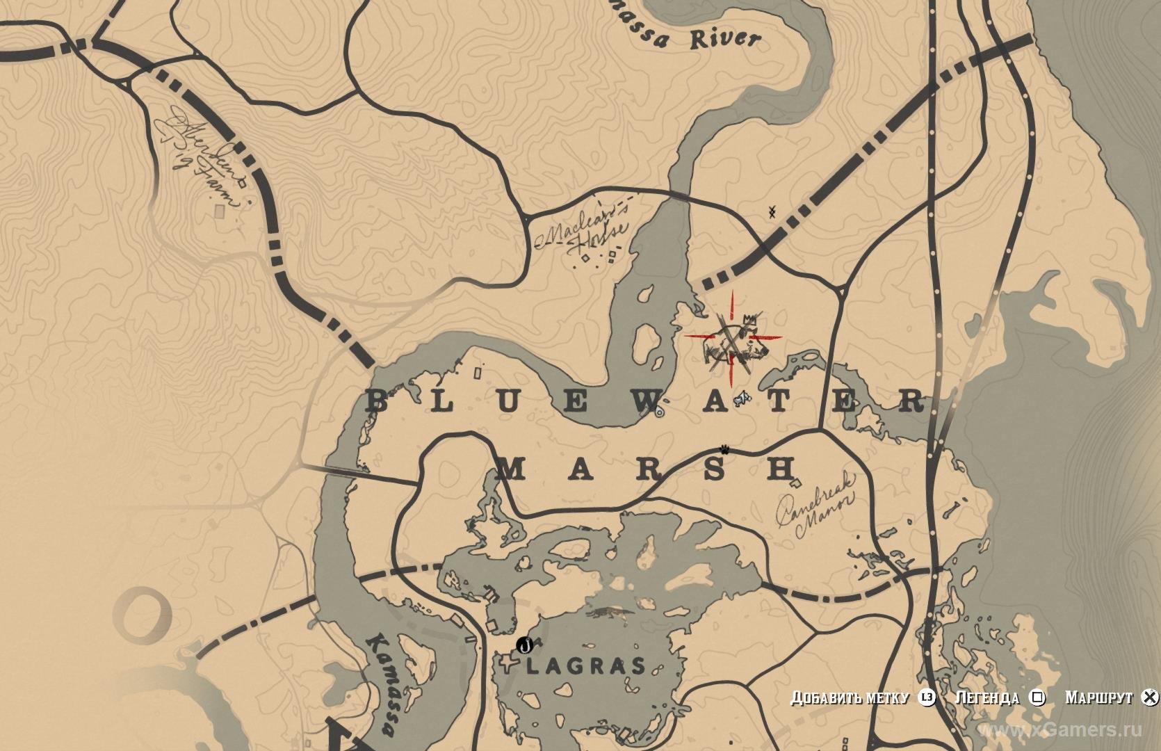 Location of the legendary boar