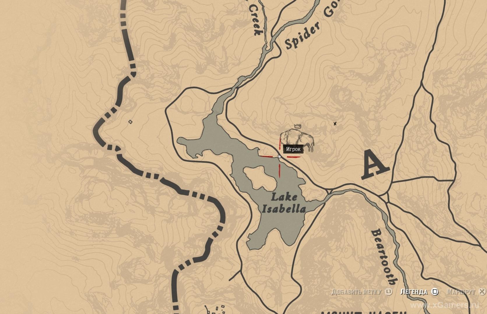 Location the Legendary Bison 
