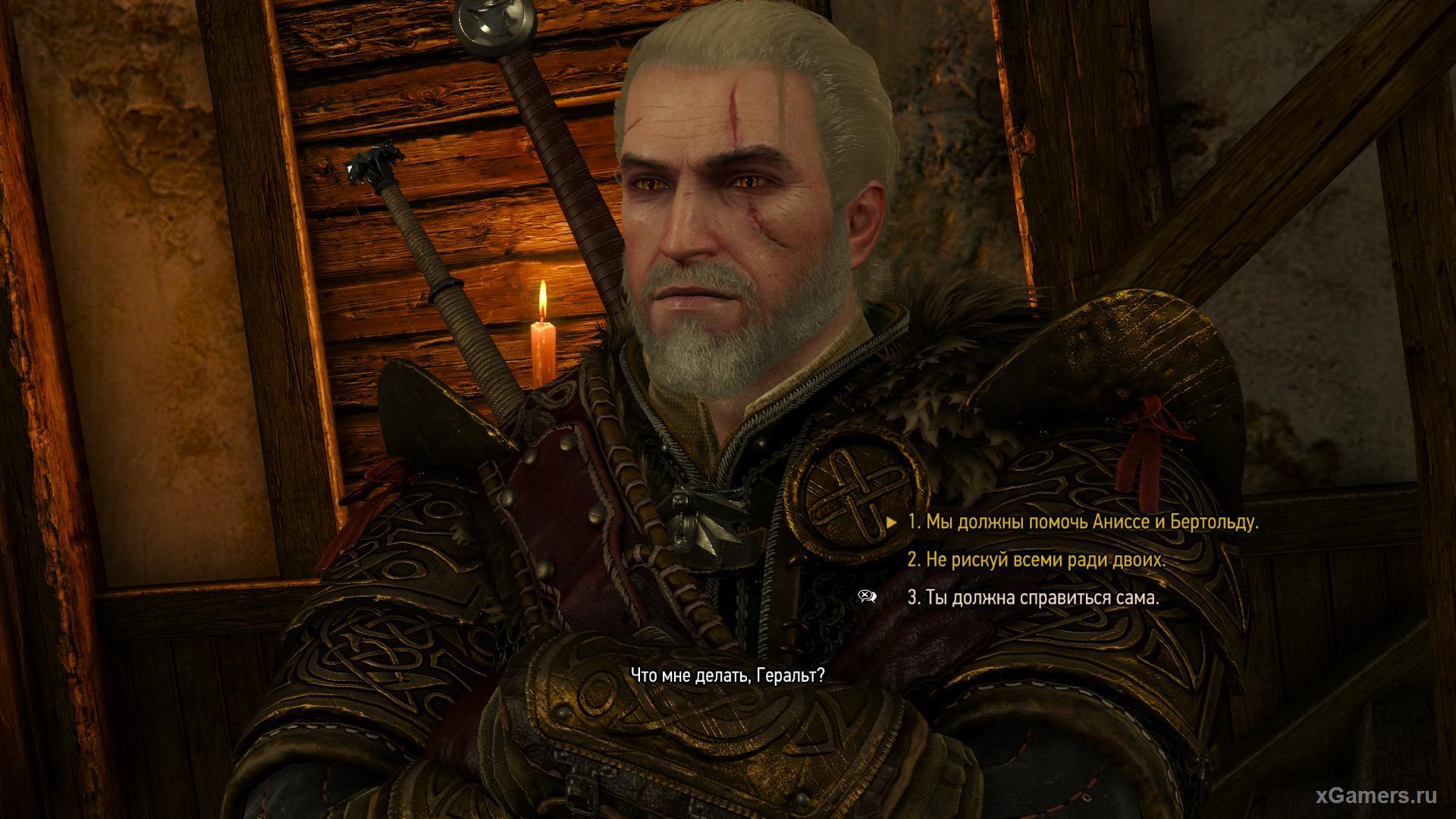 Quest Now or never in the game The Witcher 3