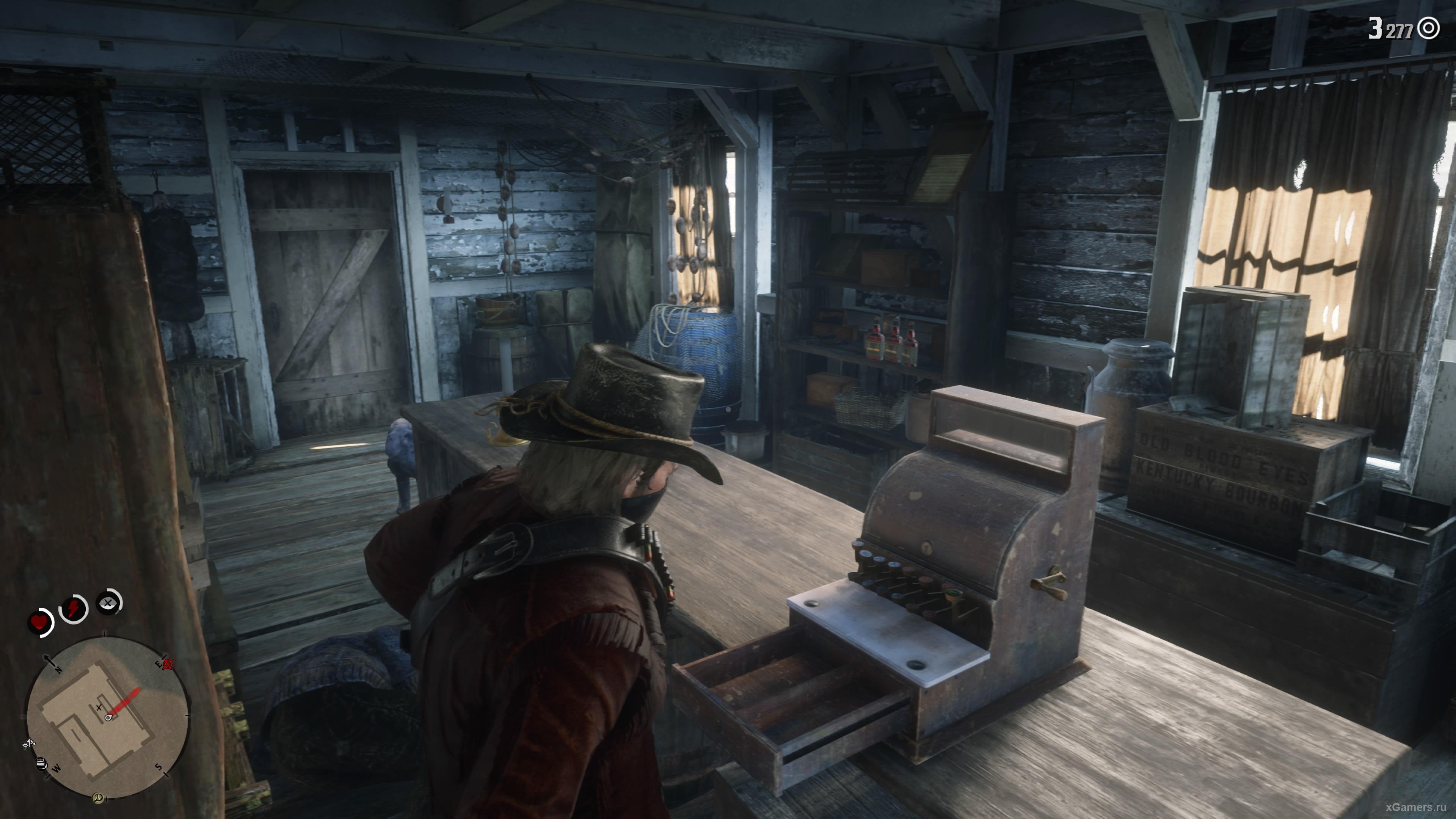 Robbery shop in the game RDR 2