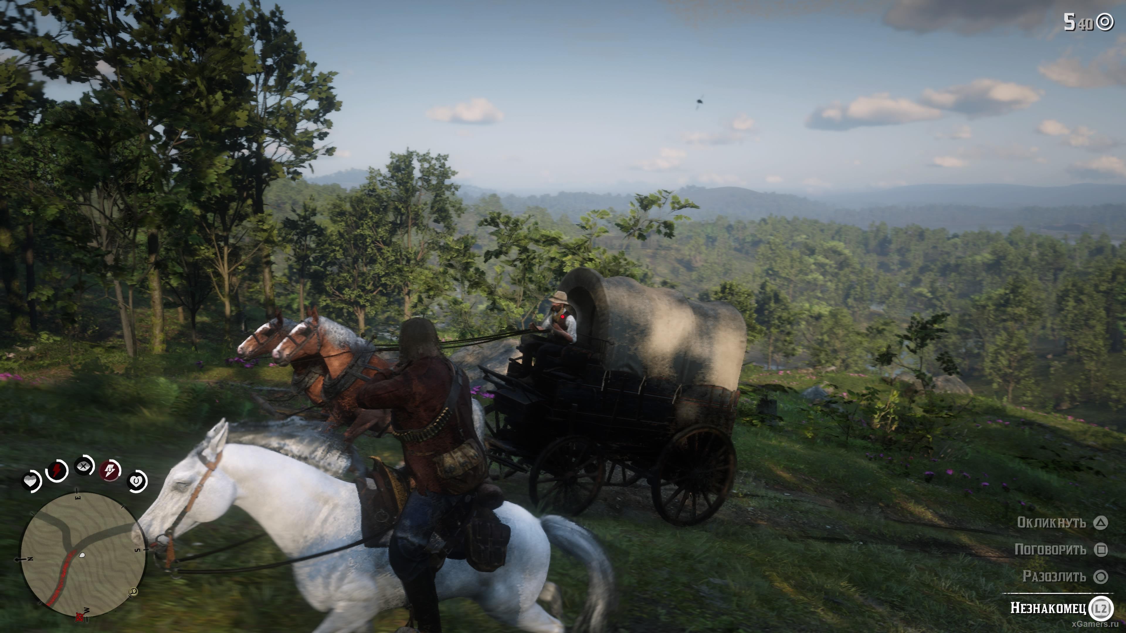 What is transported by stagecoach in the game RDR 2