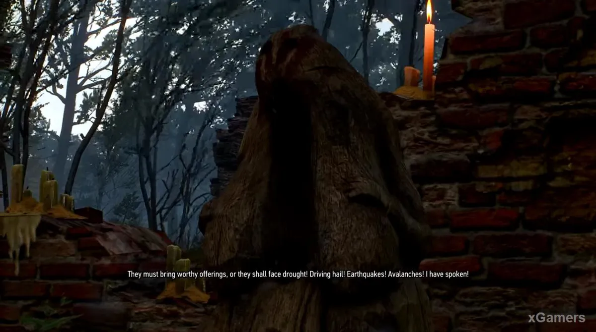The Allgod's altar in the Velen ruins
