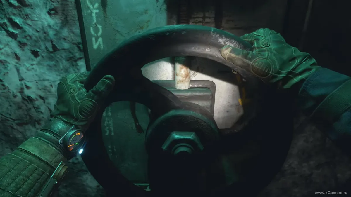 Unlocking the door with a valve