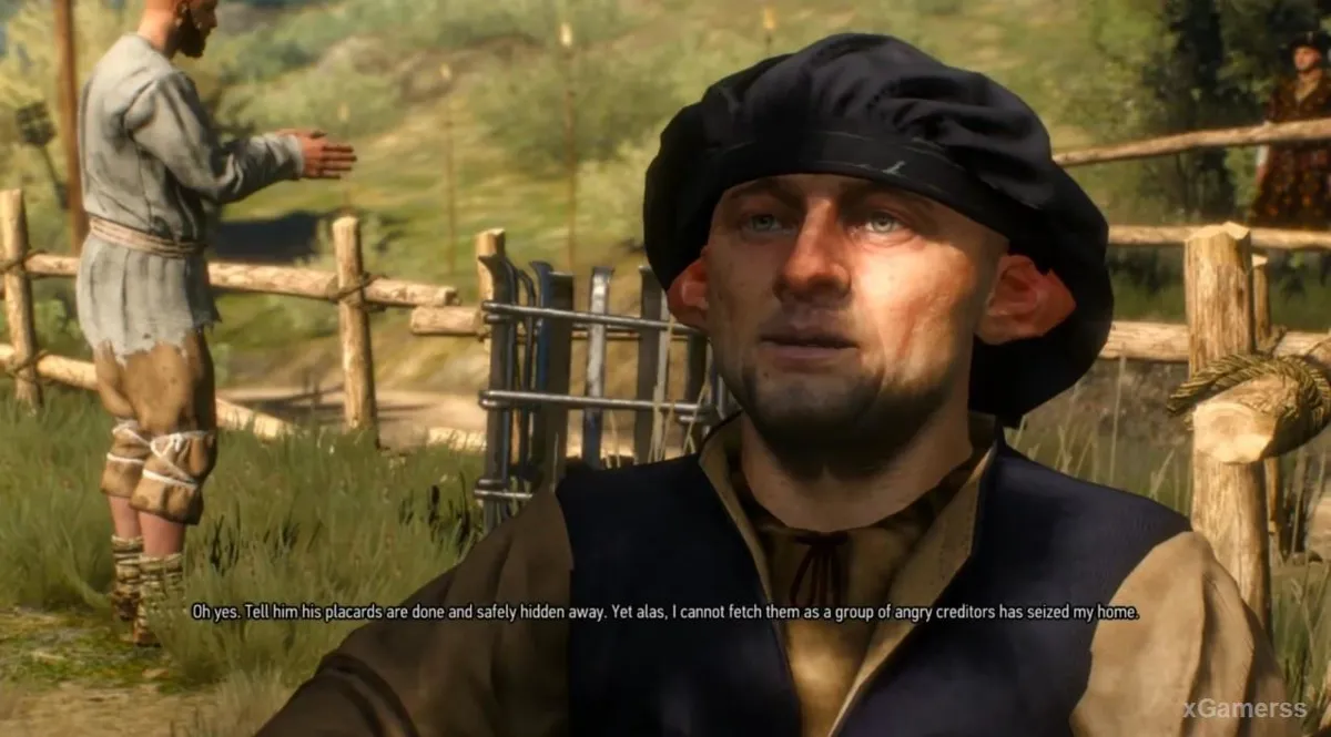 Rautlec the artist at the Vegelbud horse races in Witcher 3