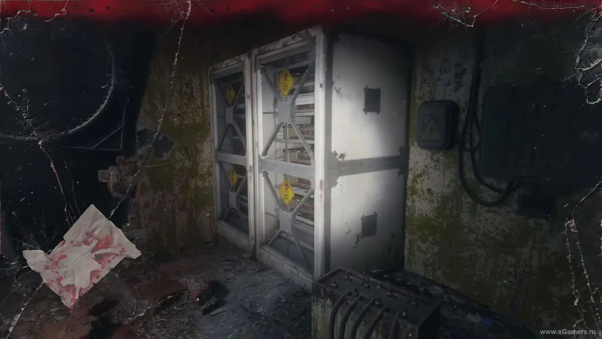 The switch located in the depth of the building