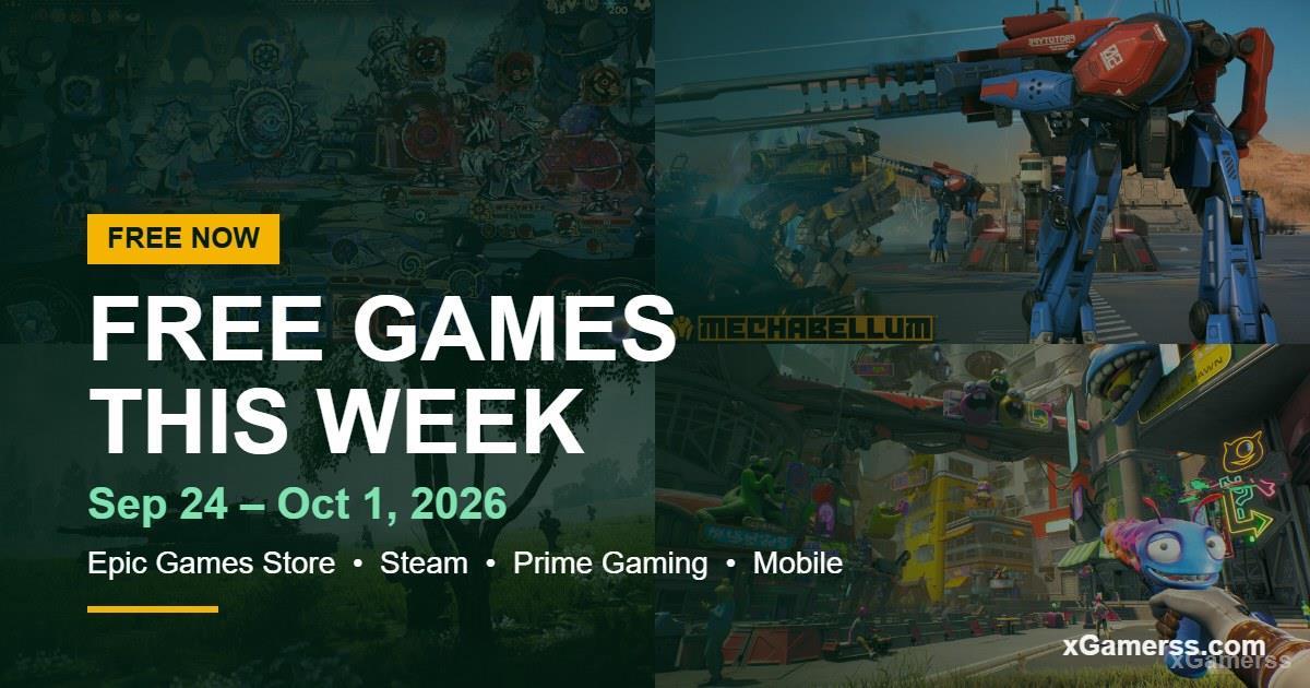 Free Games This Week (Sep 24 – Oct 1, 2026): Epic, Steam, Prime Gaming & Mobile