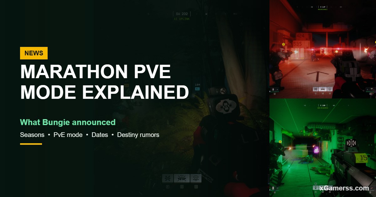 Marathon Is Dropping Strict Seasons and Adding a Permanent PvE Mode: What Bungie Announced