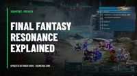 Final Fantasy Resonance: Release Date, Price, Demo and Every Confirmed Vision Character