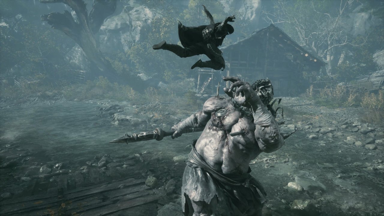 A boss encounter in Phantom Blade Zero
