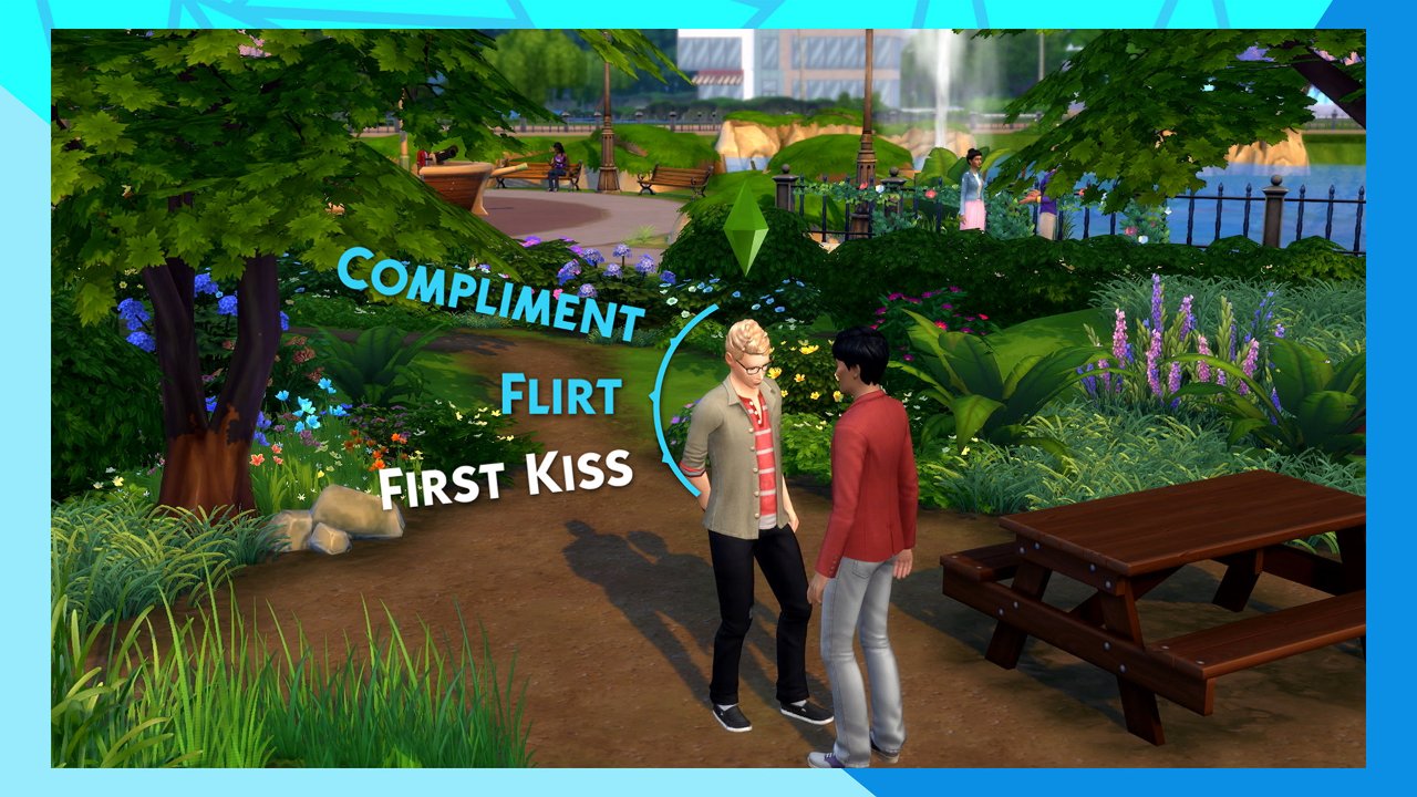 Neighborhood view in The Sims 4