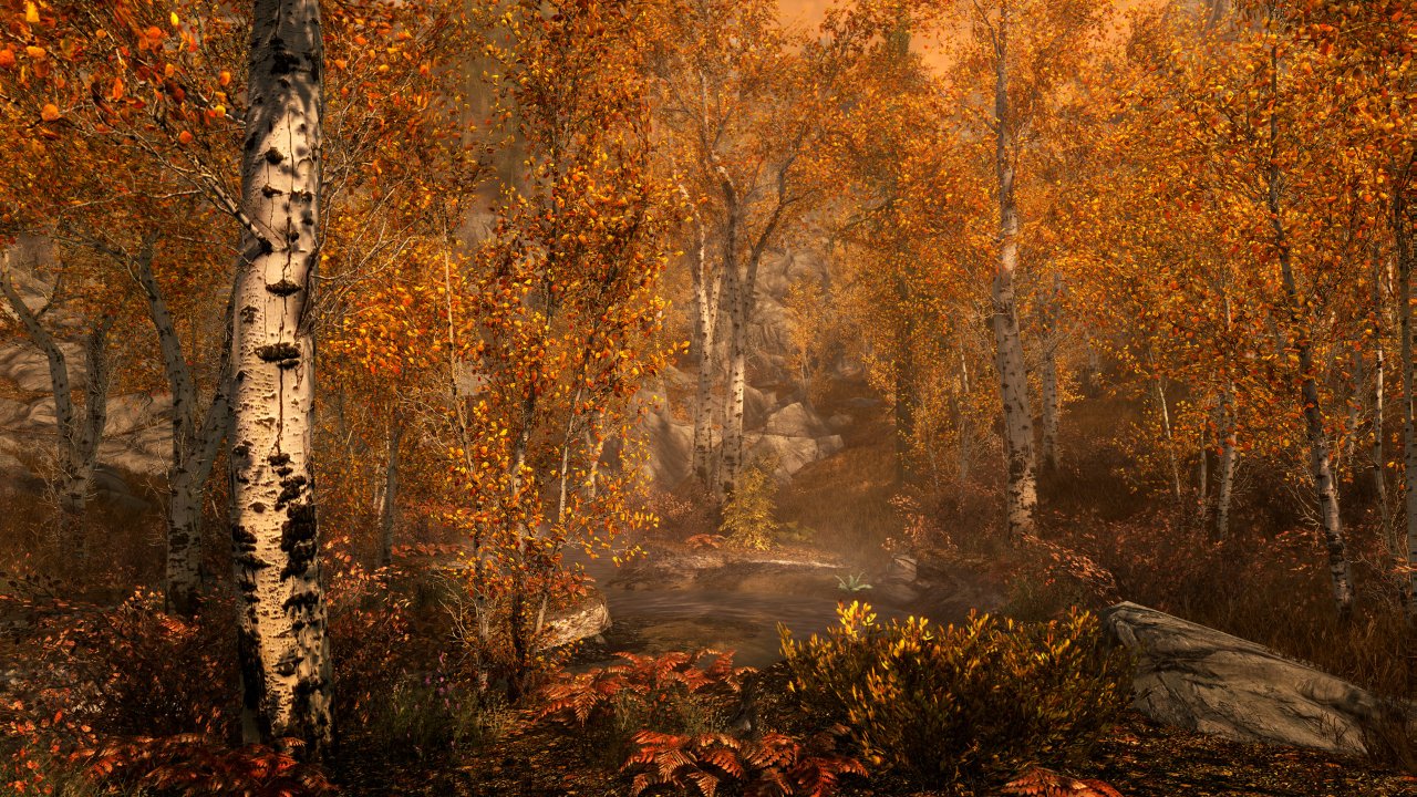 Exploring Skyrim's open world