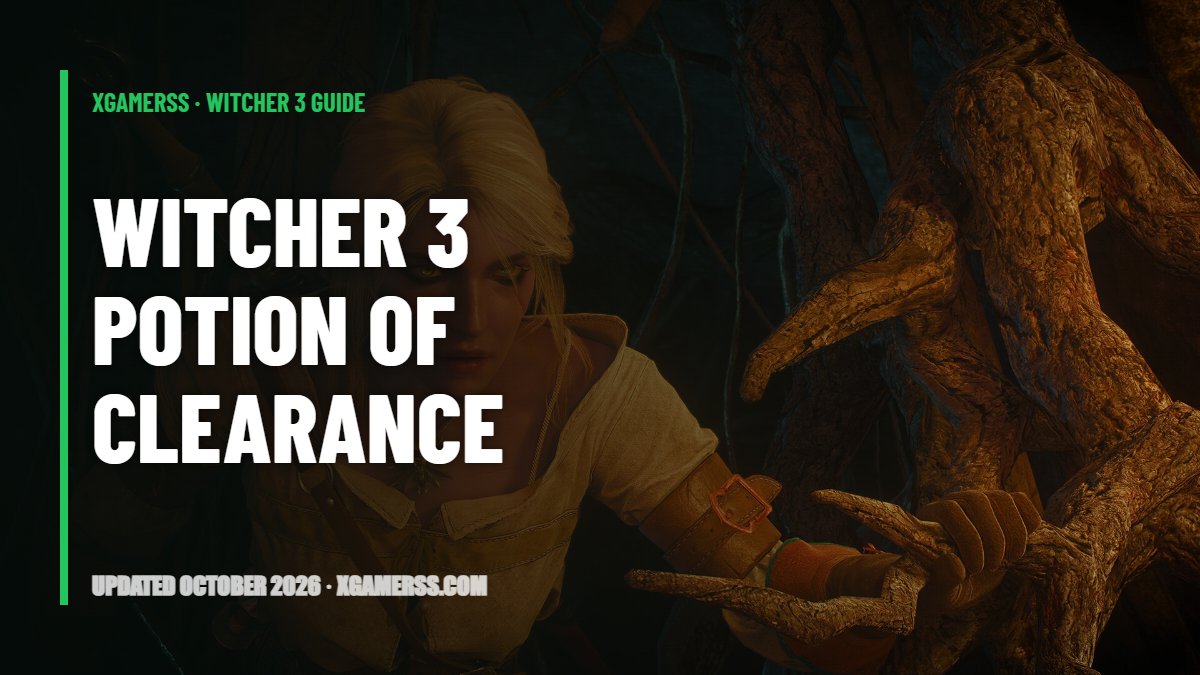 The Witcher 3 Potion of Clearance: How to Reset Skills, Where to Buy It and Price