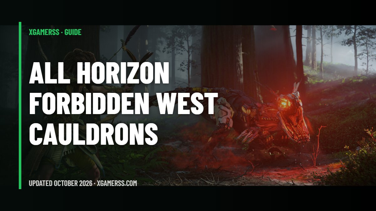 All Horizon Forbidden West Cauldrons: Locations, Levels, Overrides and Rewards