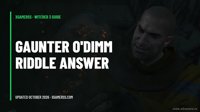 Witcher 3 Gaunter O'Dimm Riddle Answer: How to Beat Master Mirror and Save Olgierd